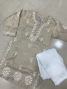 Chanderi Fabric Kurti & pajama set