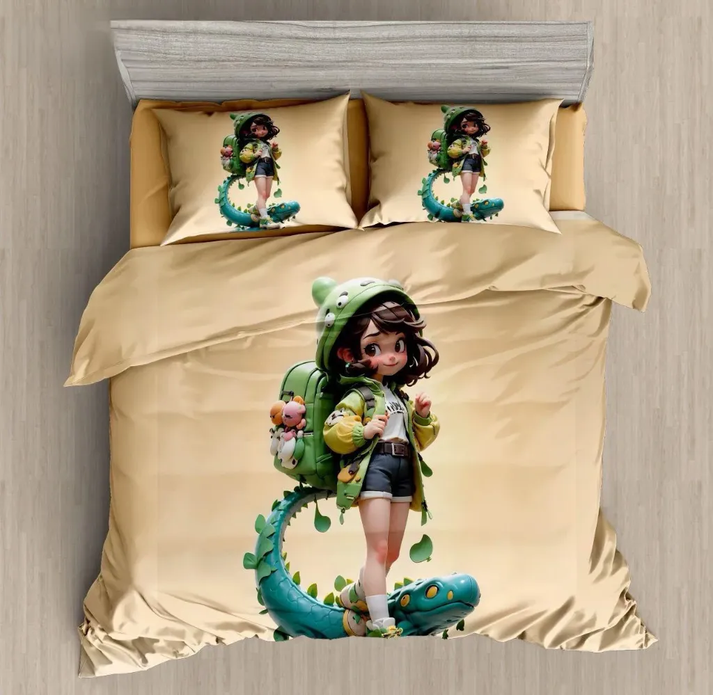 ChunMun Kids Print Single Bed Reversible AC Comforters (Model 01)