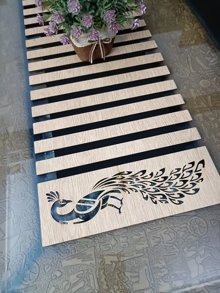 Foldable Wooden Table Runner (White Matte)